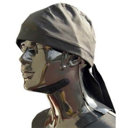 Cienka czarna czapeczka Doo rag, du rag, bandama (id: 15)